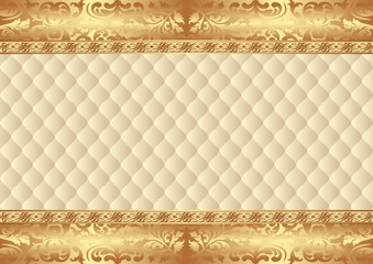 vintage background with golden ornaments