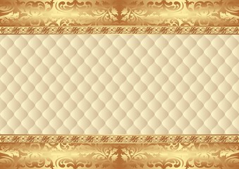 vintage background with golden ornaments