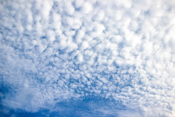 Blue sky and white clouds,idea is to boost the business spirit.