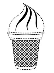 delicious and sweet ice cream vector illustration design