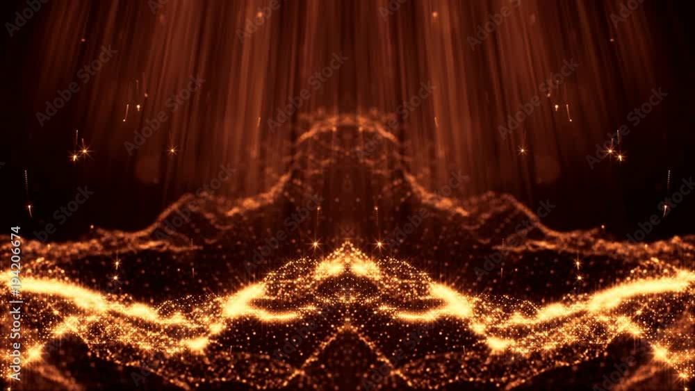 Aufkleber abstract bright background of particles with dof, bokeh. beautiful seamless background for your text
