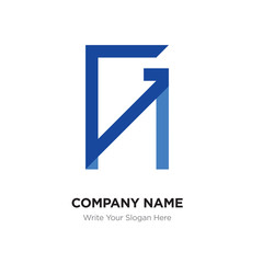 Abstract letter GN,NG logo design template, blUE Alphabet initial letters company name concept. Flat thin line segments connected to each other