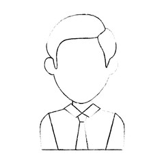 businessman avatar character icon vector illustration design