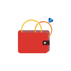 Wallet Wedding Logo Icon Design