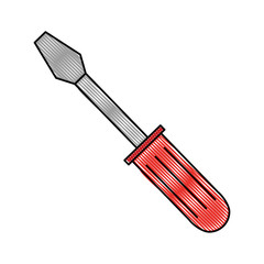 screwdriver tool isolated icon vector illustration design