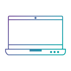 laptop computer isolated icon vector illustration design