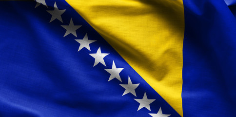 Bosnia and Herzegovina waving flag