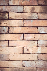 Old red brick wall textures and backgrounds. Can be use as background texture or wallpaper.