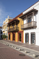 Houses in Plaza de la Aduana - Cartagena de Indias, Colombia