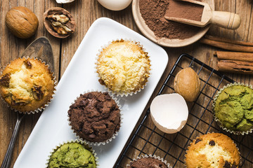 Muffin Cake, tea cake, chocolate cake, walnut cake,