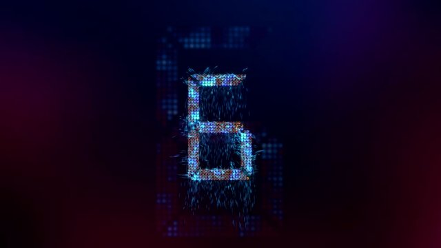 Elegant Blue Particles Countdown