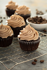 Chocolate espresso cupcakes