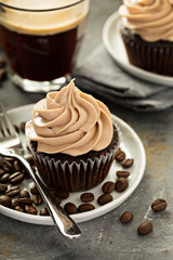 Chocolate espresso cupcakes