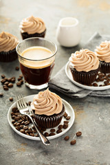 Chocolate espresso cupcakes