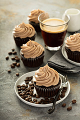 Chocolate espresso cupcakes
