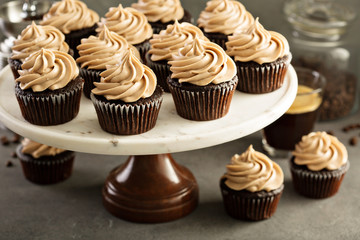 Chocolate espresso cupcakes