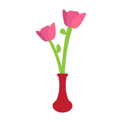 Obraz premium Cute rose on a pot