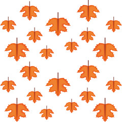 maple leaves pattern   vector illustration