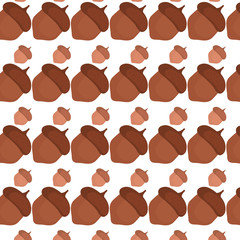 acorn  pattern  vector illustration