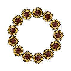 wreath of sunflowers icon 
