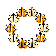 dry leaves design concept