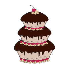 Detailed cake icon