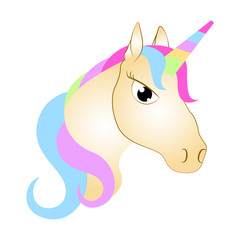 Cute unicorn. Fantasy creature