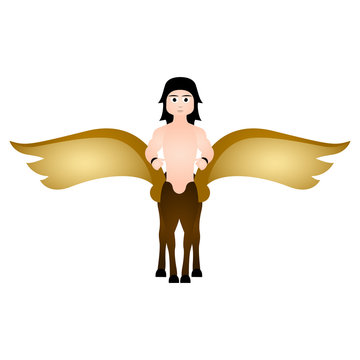 Winged centaur. Fantasy creature