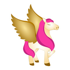 Majestic pegasus. Fantasy creature