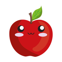 kawaii fruits design concept 