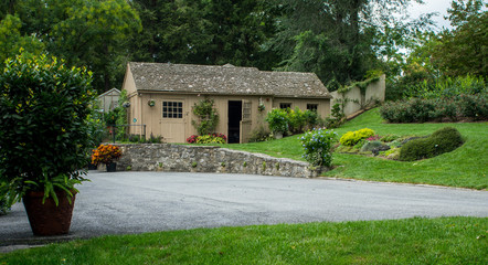 Garden Shed in Beautiful Garden