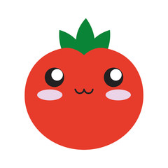 Obraz premium kawaii vegetables design concept