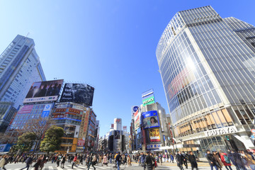 Fototapeta premium Skrzyżowanie Shibuya