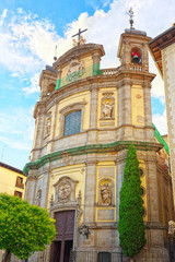 Fototapeta na wymiar Pontifical Basilica of St. Michael is a baroque Roman Catholic