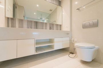 Interior of modern bathroom
