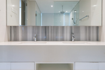 Interior of modern bathroom