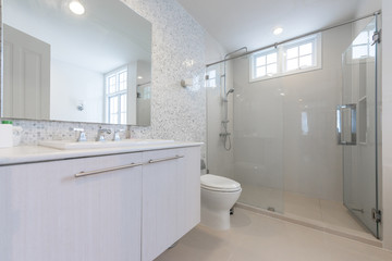 Naklejka na ściany i meble Interior of modern bathroom