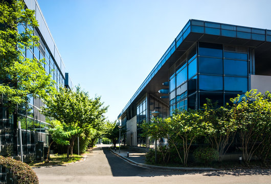 Exterior Of A Modern Small Office Building