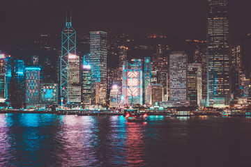 Hong Kong cityscape at night
