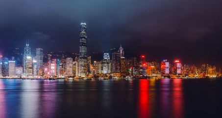 Fototapeta na wymiar Hong Kong cityscape at night 