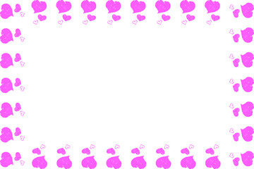 Grange Heart's Pink square frame