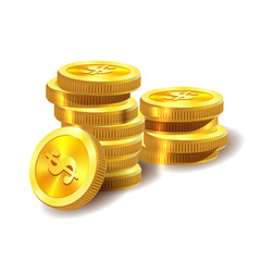 Vector Illustration of golden coins.