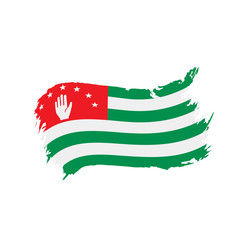 Abkhazia flag, vector illustration