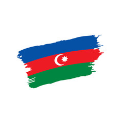 Azerbaijan flag, vector illustration