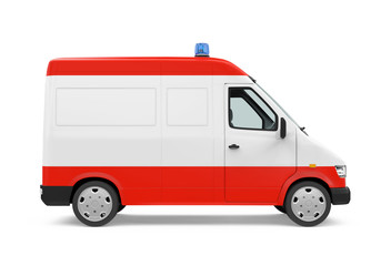 Ambulance Car Isolated
