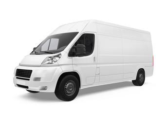 Delivery Van Isolated