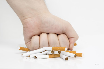 Do not smoke, break a cigarette