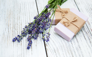 Lavender  and soap