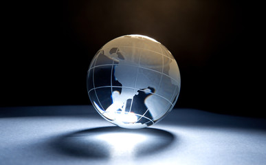 Glass globe.