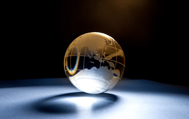 Glass globe.